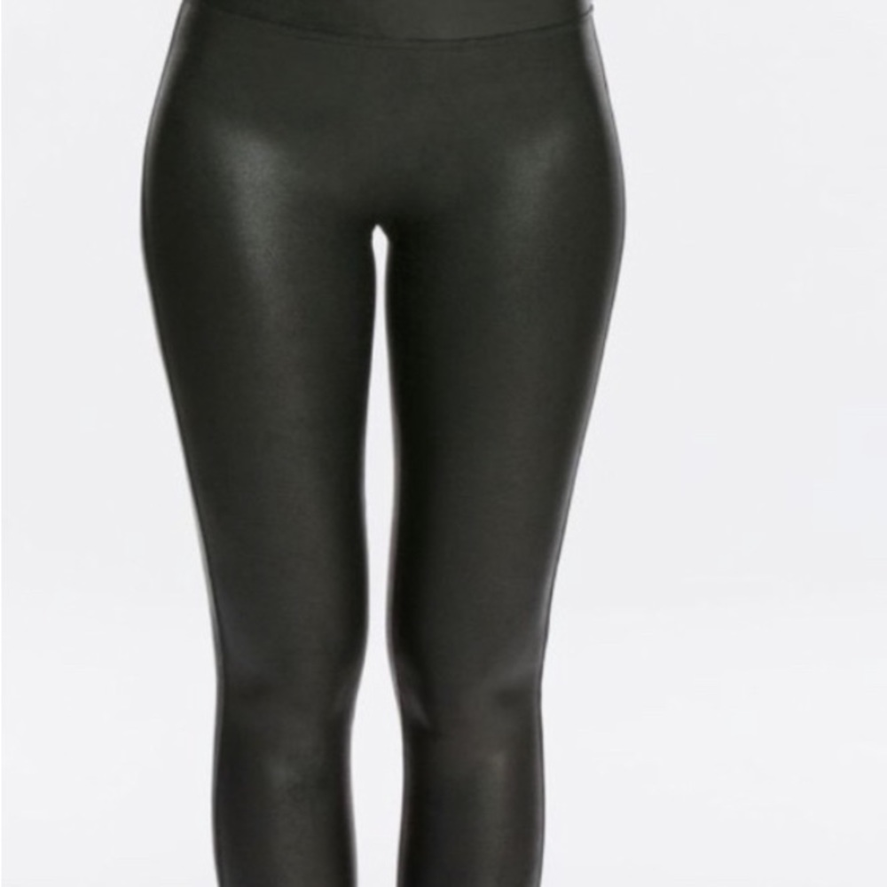 Spanx faux leather leggings small